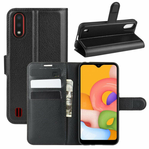 

Чехол-книжка Deexe Book Type для Samsung Galaxy A01 (A015) - Black