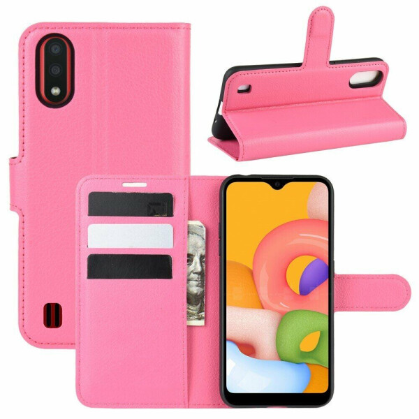 

Чехол-книжка Deexe Book Type для Samsung Galaxy A01 (A015) - Rose