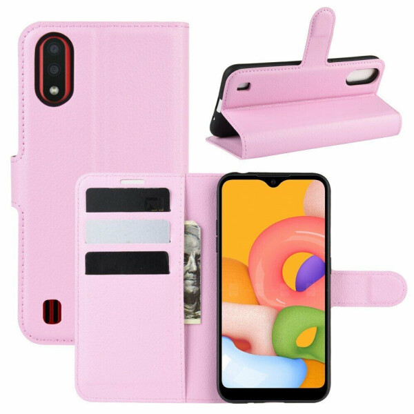 

Чехол-книжка Deexe Book Type для Samsung Galaxy A01 (A015) - Pink