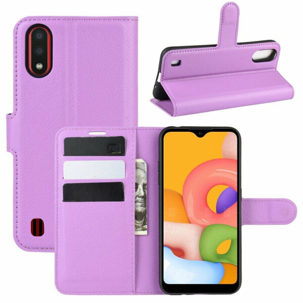

Чехол-книжка Deexe Book Type для Samsung Galaxy A01 (A015) - Purple