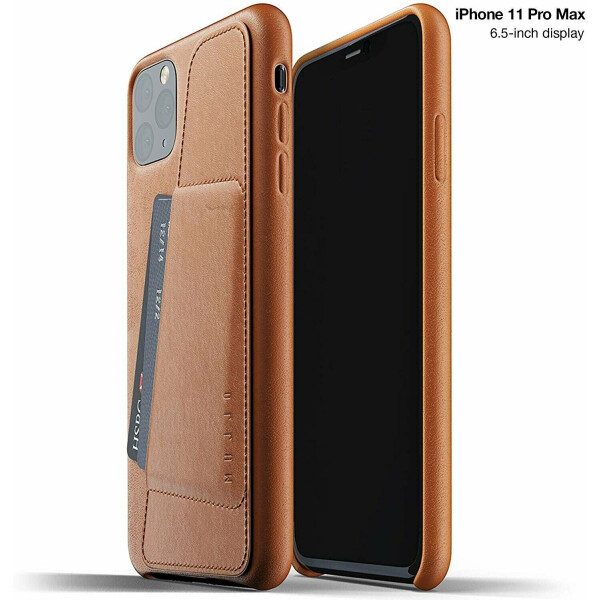 

Кожаный чехол MUJJO Full Leather Wallet для Apple iPhone 11 Pro Max - Tan