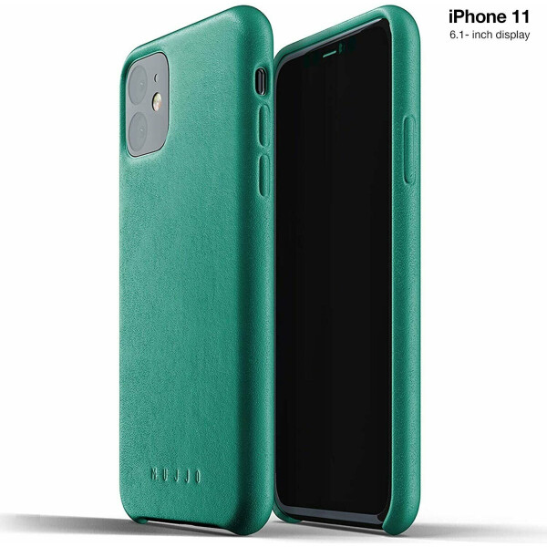 

Кожаный чехол MUJJO Full Leather для Apple iPhone 11 - Alpine Green
