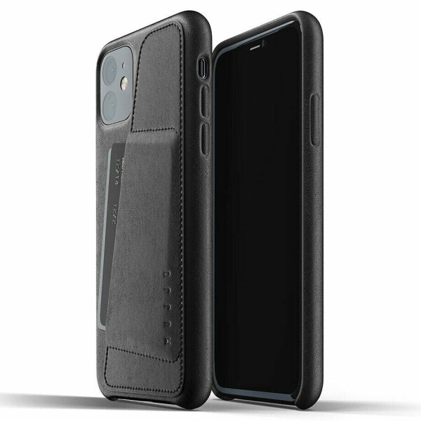 

Кожаный чехол MUJJO Full Leather Wallet для Apple iPhone 11 - Black