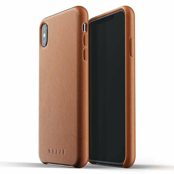 

Кожаный чехол MUJJO Full Leather для Apple iPhone XS Max - Tan