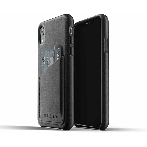 

Кожаный чехол MUJJO Full Leather Wallet для Apple iPhone XR - Black
