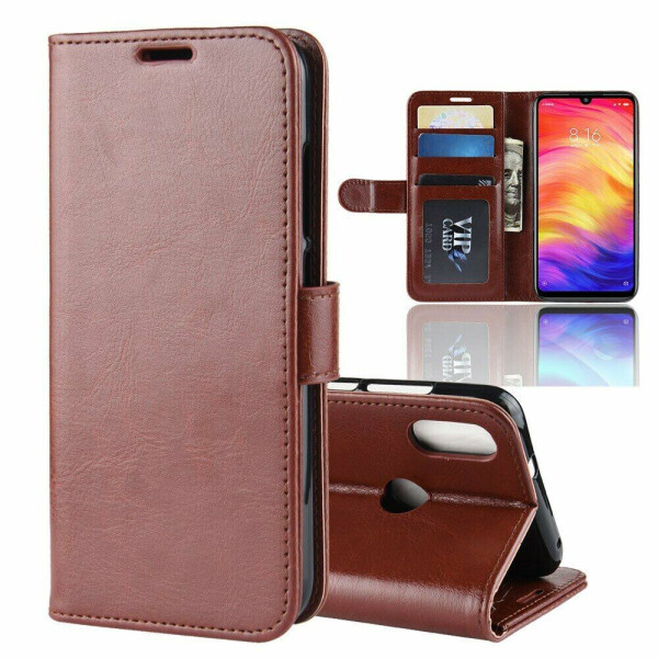 

Чехол-книжка Deexe Wallet Style для Xiaomi Redmi Note 7 / Redmi Note 7 Pro - Brown