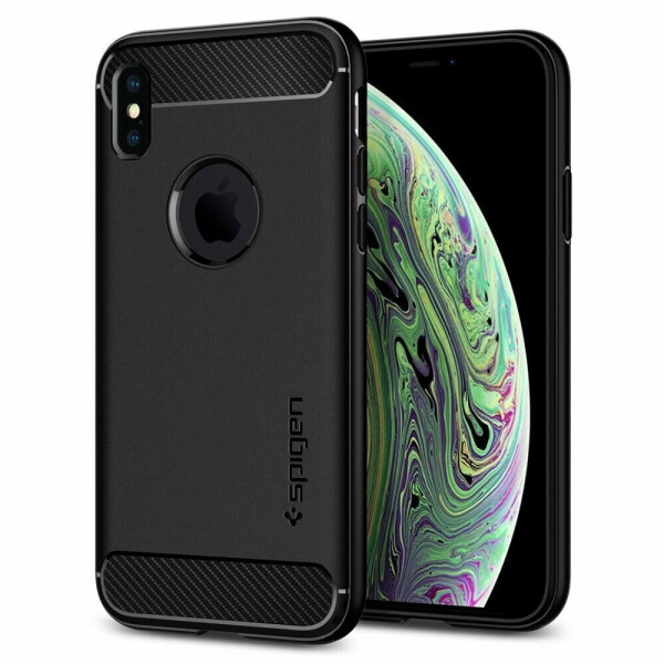 

Защитный чехол Spigen SGP Rugged Armor для Apple iPhone XS - Matte Black