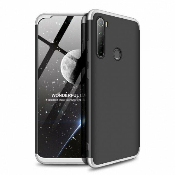 

Защитный чехол GKK Double Dip Case для Xiaomi Redmi Note 8 - Black / Silver
