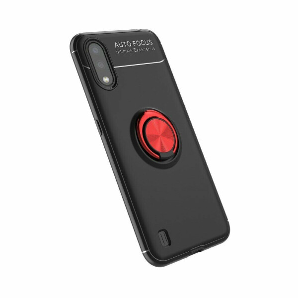 

Защитный чехол UniCase Magnetic Ring для Samsung Galaxy A01 (A015) - Black / Red