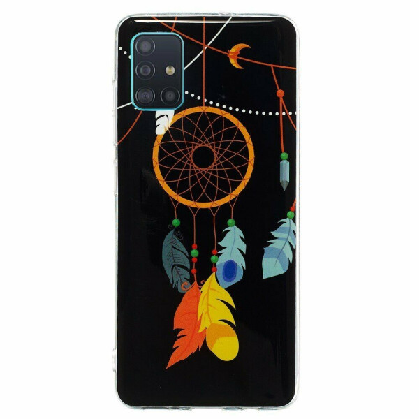 

Силиконовый (TPU) чехол Deexe LumiCase для Samsung Galaxy A51 (А515) - Feather Dream Catcher