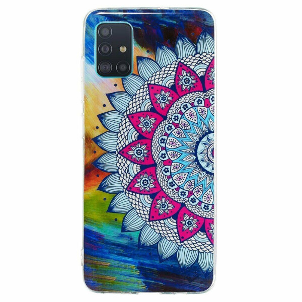 

Силиконовый (TPU) чехол Deexe LumiCase для Samsung Galaxy A51 (А515) - Flower Pattern
