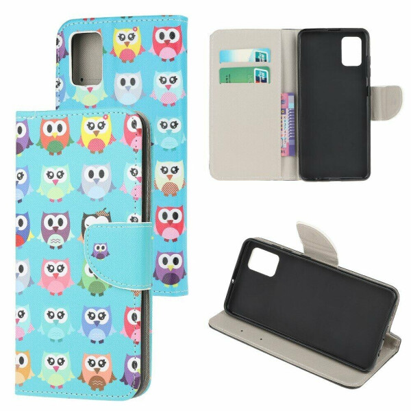 

Чехол-книжка Deexe Color Wallet для Samsung Galaxy A71 (A715) - Cute Owls