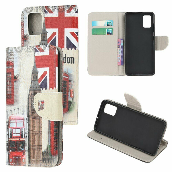 

Чехол-книжка Deexe Color Wallet для Samsung Galaxy A71 (A715) - London Elements
