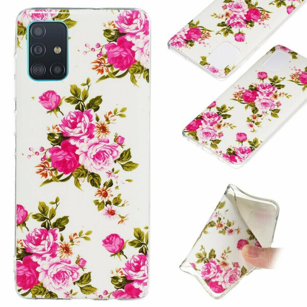 

Силиконовый (TPU) чехол Deexe LumiCase для Samsung Galaxy A71 (A715) - Vivid Flowers