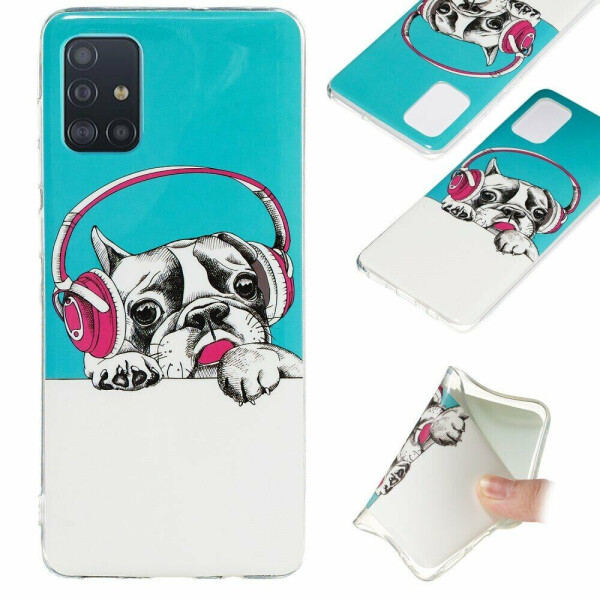 

Силиконовый (TPU) чехол Deexe LumiCase для Samsung Galaxy A71 (A715) - Dog
