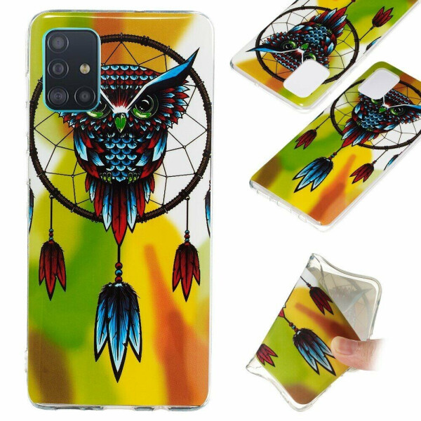 

Силиконовый (TPU) чехол Deexe LumiCase для Samsung Galaxy A71 (A715) - Owl Dream Catcher