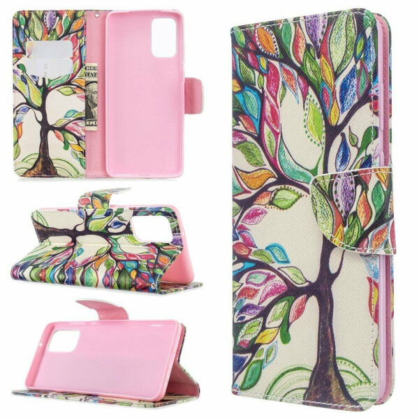 

Чехол-книжка Deexe Color Wallet для Samsung Galaxy S20 Plus (G985) - Life Tree