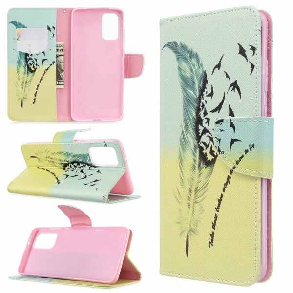 

Чехол-книжка Deexe Color Wallet для Samsung Galaxy S20 Plus (G985) - Feather