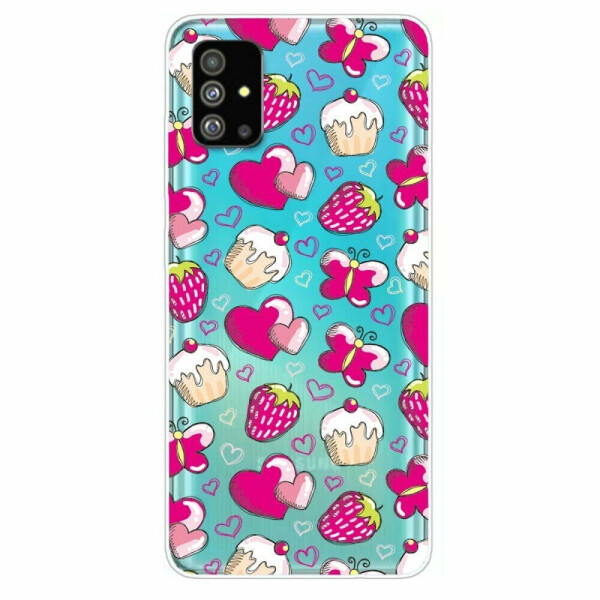

Силиконовый (TPU) чехол Deexe Pretty Glossy для Samsung Galaxy S20 Plus (G985) - Heart