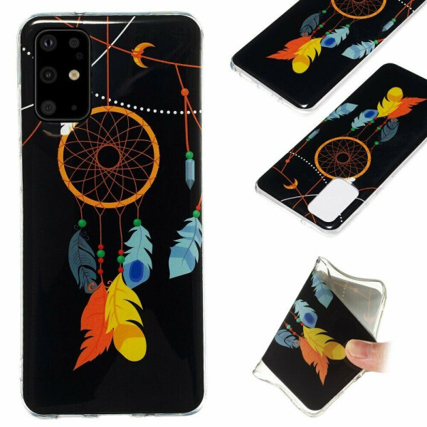 

Силиконовый (TPU) чехол Deexe LumiCase для Samsung Galaxy S20 Plus (G985) - Feather Dream Catcher