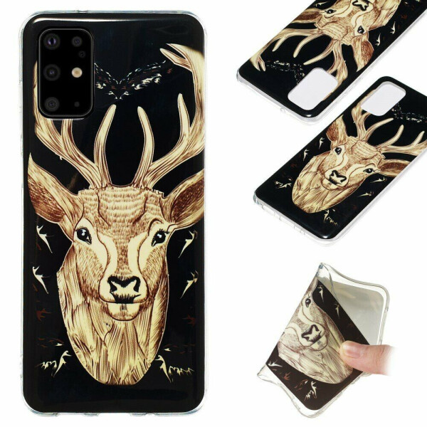 

Силиконовый (TPU) чехол Deexe LumiCase для Samsung Galaxy S20 Plus (G985) - Elk Pattern