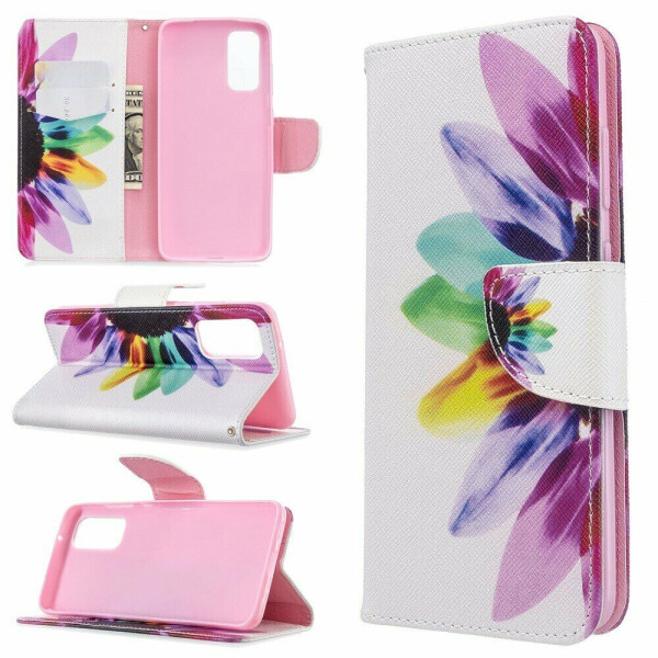 

Чехол-книжка Deexe Color Wallet для Samsung Galaxy S20 (G980) - Colorful Petals