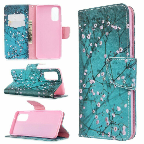 

Чехол-книжка Deexe Color Wallet для Samsung Galaxy S20 (G980) - Tree with Flowers