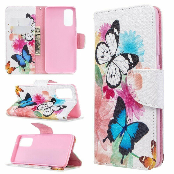 

Чехол-книжка Deexe Color Wallet для Samsung Galaxy S20 (G980) - Vivid Butterflies