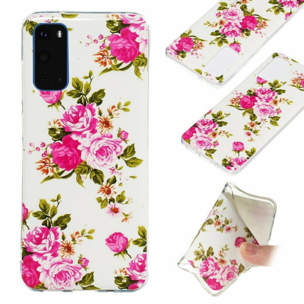 

Силиконовый (TPU) чехол Deexe LumiCase для Samsung Galaxy S20 (G980) - Vivid Flowers