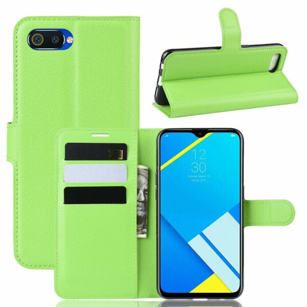 

Чехол-книжка Deexe Book Type для Realme C2 - Green