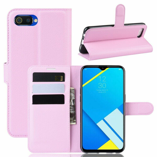 

Чехол-книжка Deexe Book Type для Realme C2 - Pink