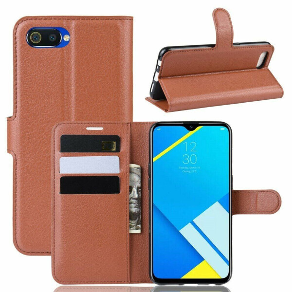 

Чехол-книжка Deexe Book Type для Realme C2 - Brown