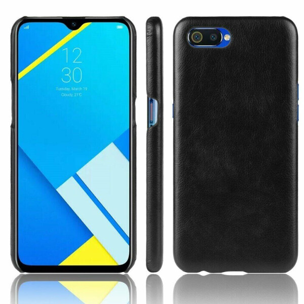 

Защитный чехол Deexe Leather Back Cover для Realme C2 - Black