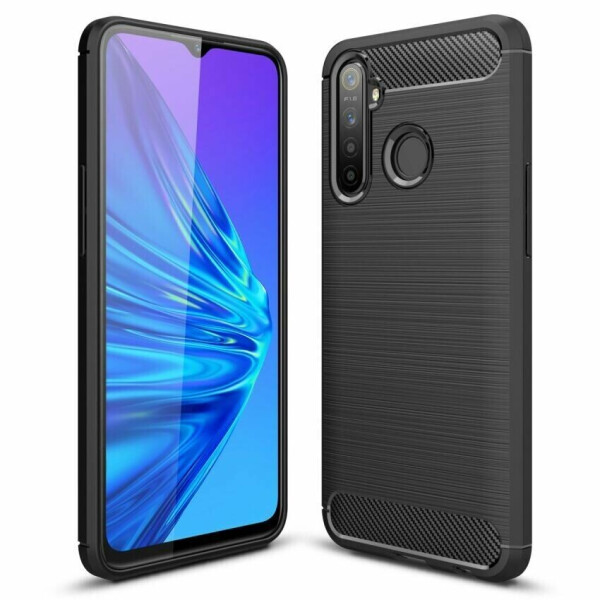 

Защитный чехол UniCase Carbon для Realme 5 Pro / Realme Q - Black