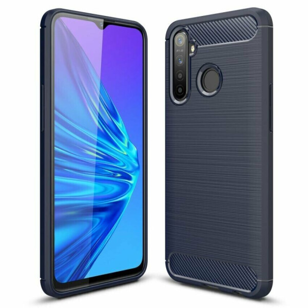 

Защитный чехол UniCase Carbon для Realme 5 Pro / Realme Q - Dark Blue
