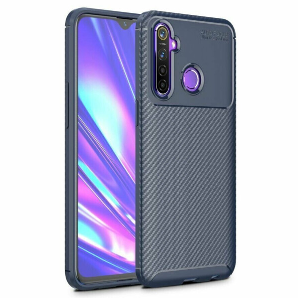 

Защитный чехол Deexe Fusion для Realme 5 Pro / Realme Q - Blue