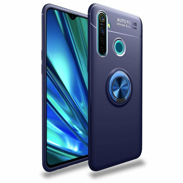 

Защитный чехол UniCase Magnetic Ring для Realme 5 Pro / Realme Q - Blue