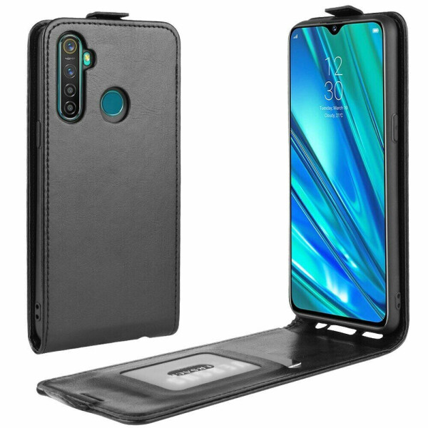 

Чехол Deexe Flip Case для Realme 5 Pro / Realme Q - Black