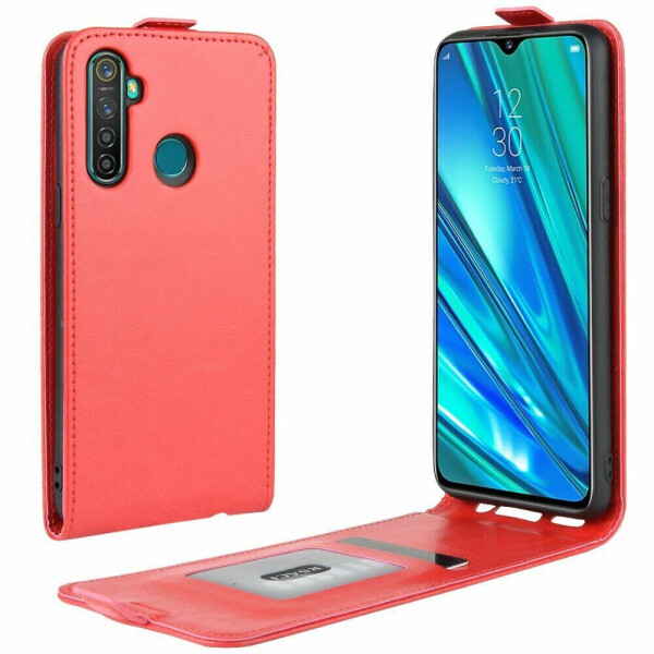

Чехол Deexe Flip Case для Realme 5 Pro / Realme Q - Red
