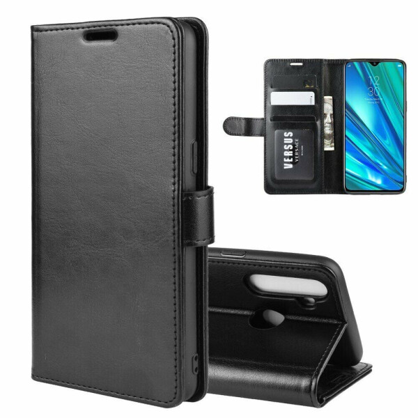 

Чехол-книжка Deexe Wallet Style для Realme 5 Pro / Realme Q - Black