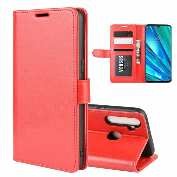 

Чехол-книжка Deexe Wallet Style для Realme 5 Pro / Realme Q - Red