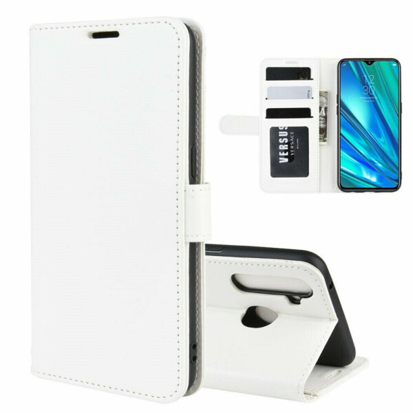 

Чехол-книжка Deexe Wallet Style для Realme 5 Pro / Realme Q - White