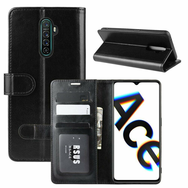 

Чехол-книжка Deexe Wallet Style для Realme X2 Pro - Black
