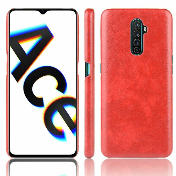 

Защитный чехол Deexe Leather Back Cover для Realme X2 Pro - Red