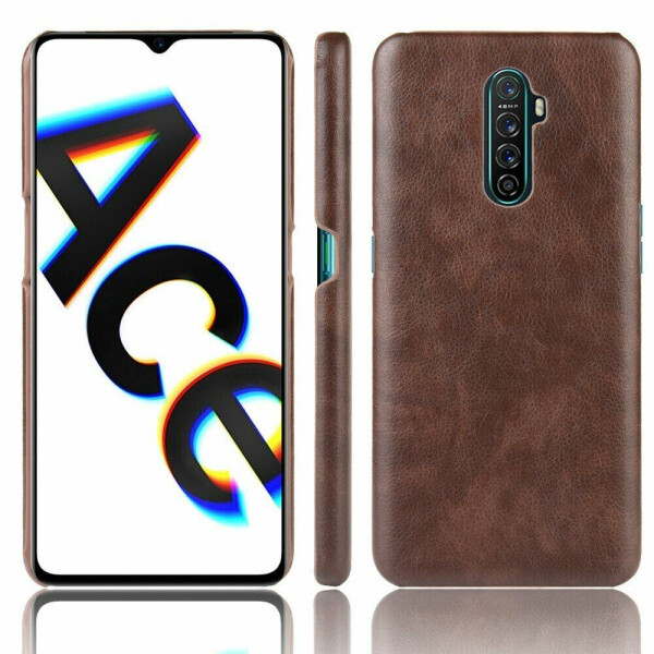 

Защитный чехол Deexe Leather Back Cover для Realme X2 Pro - Brown
