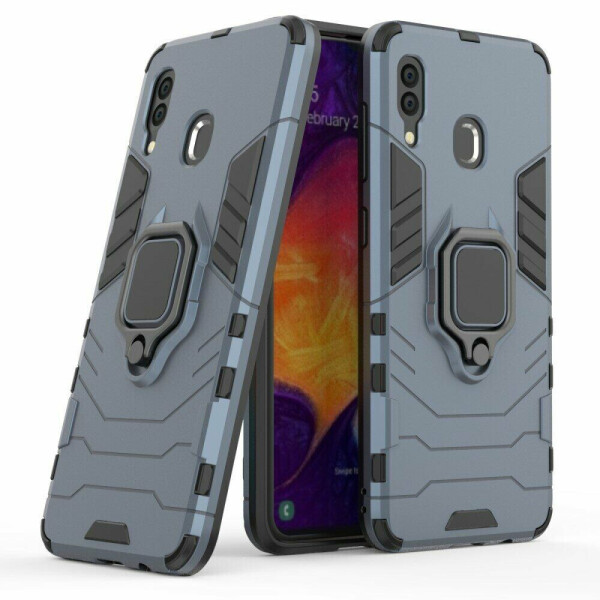 

Защитный чехол Deexe Hybrid Case для Samsung Galaxy A30 (A305) / A20 (A205) - Dark Blue
