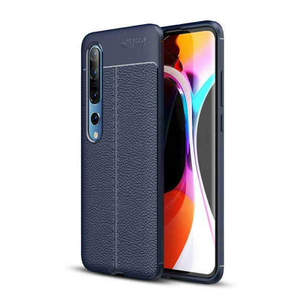 

Защитный чехол Deexe Leather Cover для Xiaomi Mi 10 / Mi 10 Pro - Dark Blue