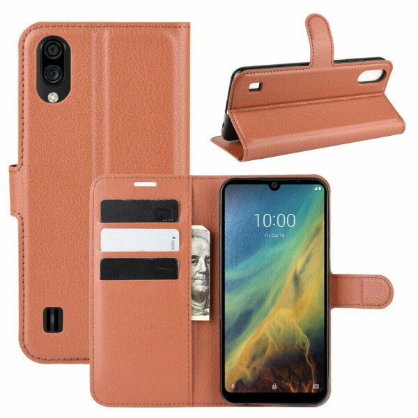 

Чехол-книжка Deexe Book Type для ZTE Blade A5 (2020) - Brown