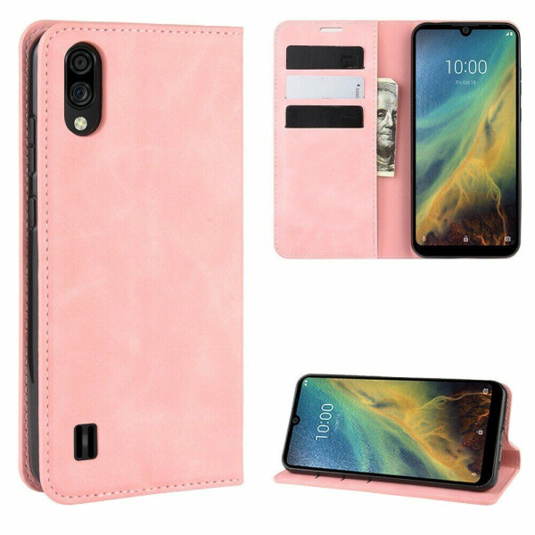 

Чехол Deexe Wallet Case для ZTE Blade A5 (2020) - Pink