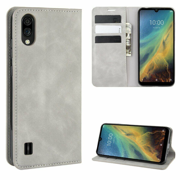 

Чехол Deexe Wallet Case для ZTE Blade A5 (2020) - Grey